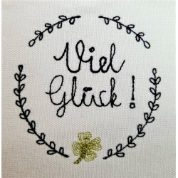 Stickdatei - Viel Glück Kranz